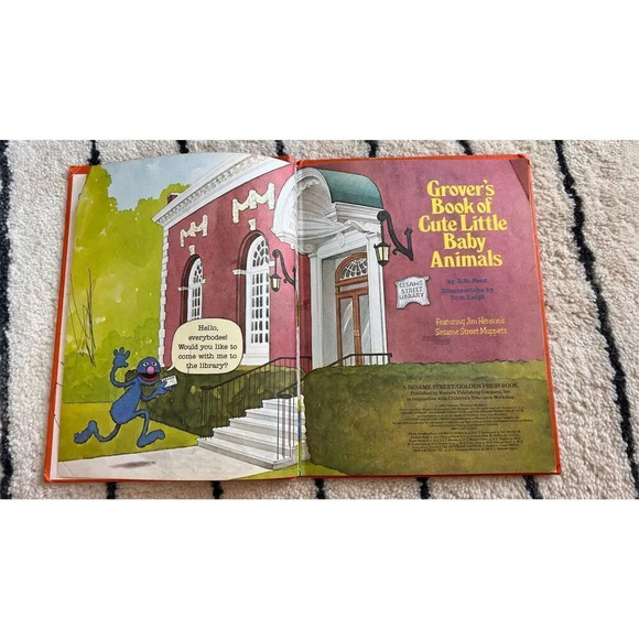 Grover's Book Of Cute Little Baby Animals by B. G. Ford Hardcover Vintage Book - Picture 2 of 10